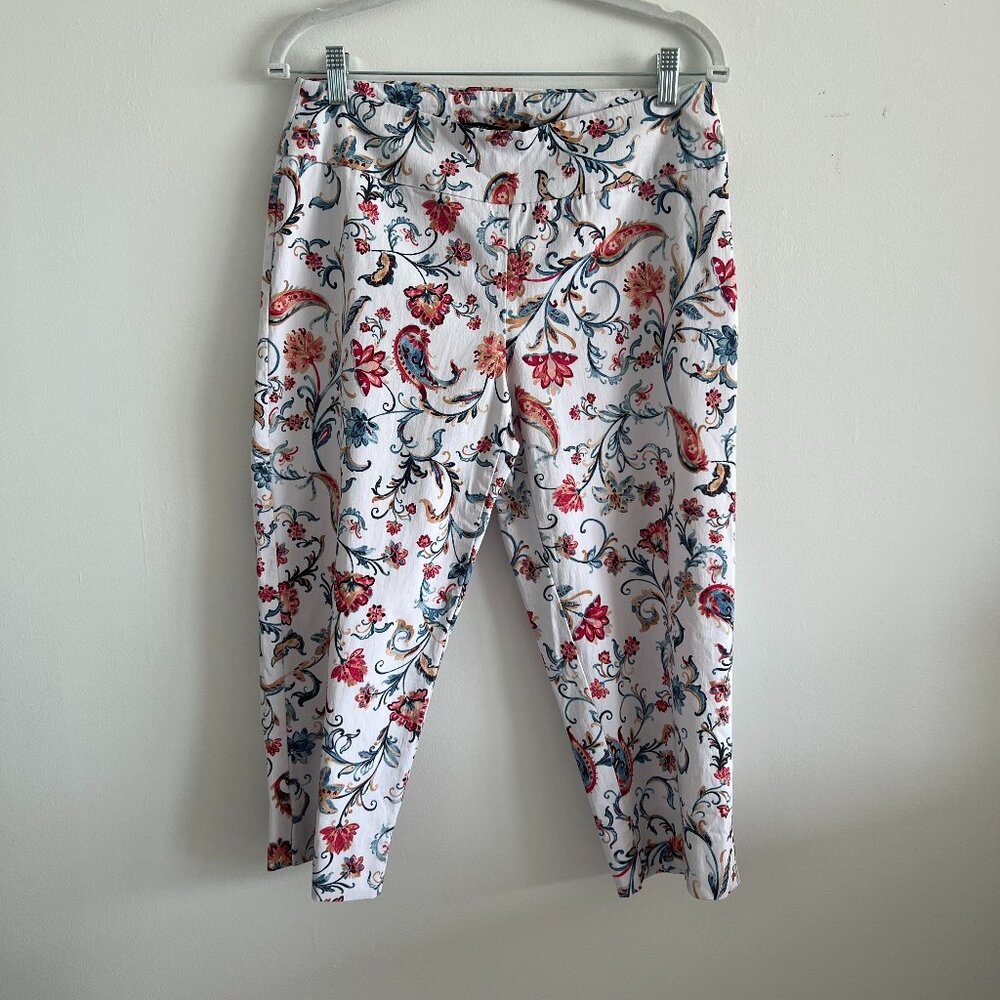 Zac & Rachel, Floral print Capri, Size 10